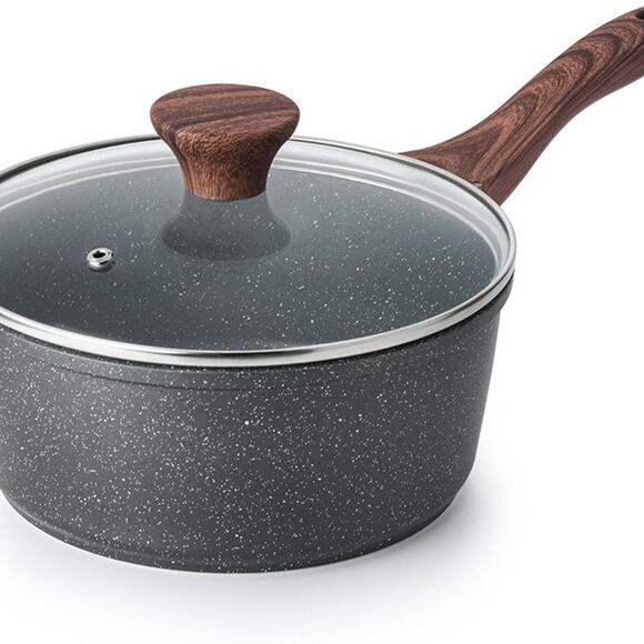 SENSARTE Nonstick Saucepan with Lid, 1.5 Quarts Small Pot - Picture 2 of 7